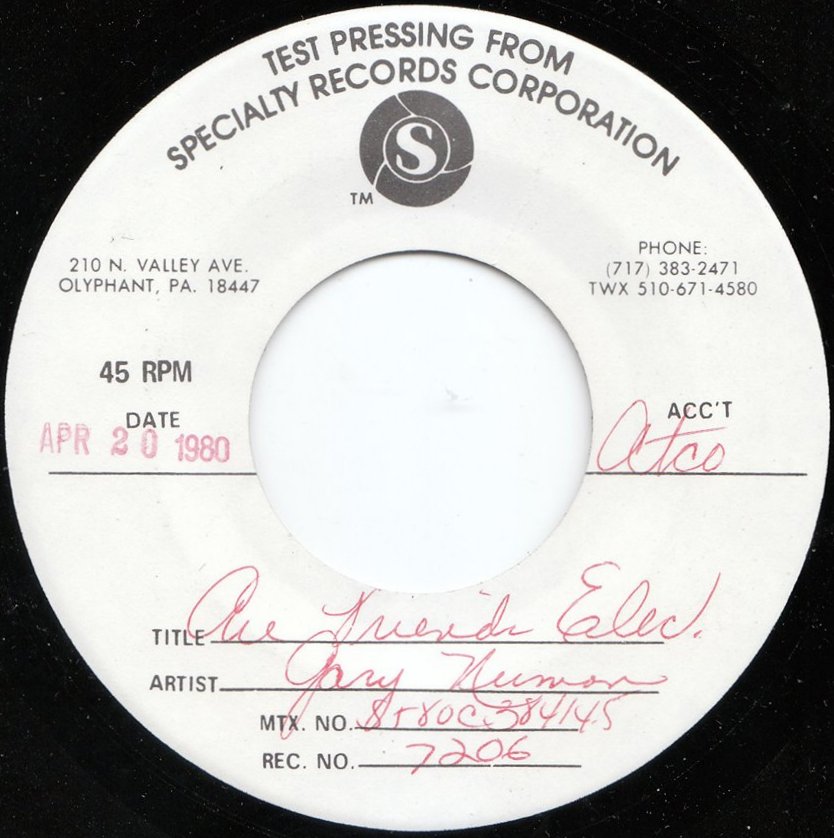 7206 SP A side Test Pressing.